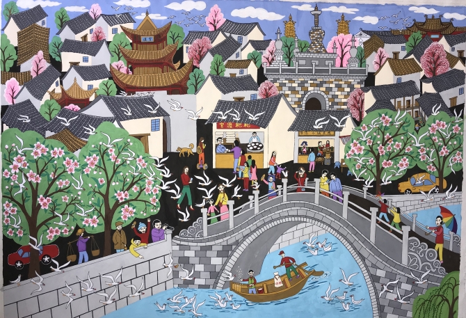 民间画《待到疫情结束时》-莫晖(官渡区文化馆) 民间画《待到疫情结束时》-莫晖(官渡区文化馆)