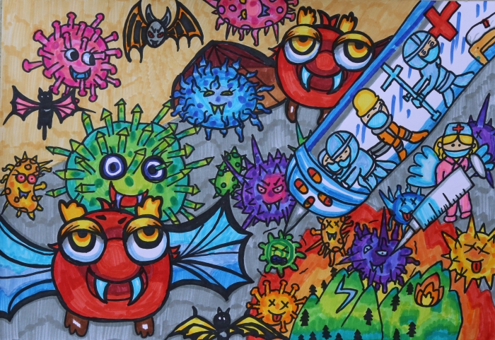 二 富民《抗疫病毒》林舒娴 指导教师:潘建涛 二 富民《抗疫病毒》林舒娴 指导教师:潘建涛