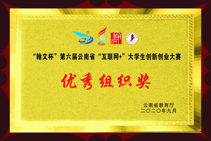 互联网+双创大赛优秀组织奖 互联网+双创大赛优秀组织奖