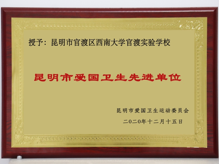 6 2020年12月昆明市爱国卫生先进单位