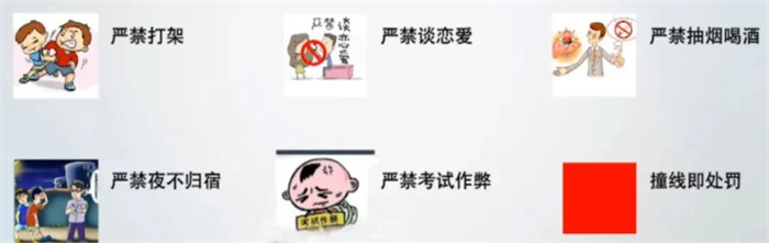 高效管理 · 校园6条高压线