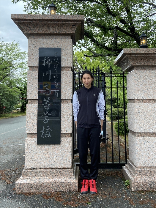 马约翰班球员赵小彤，正式入学著名日本网球传统校 柳川高校成为第一名在日本高校网球联赛注册的中国球员