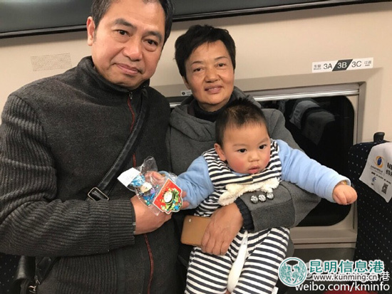 沪昆高铁开通 昆明到贵阳探亲只需两小时