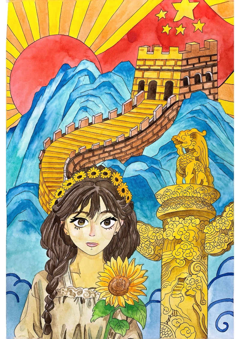 安宁中学八年级黄琬然-爱我中华