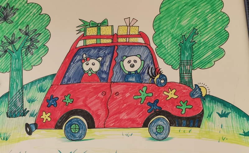 《森林里的礼物顺风车》官渡区东站实验学校六（5）班学生陈若涵