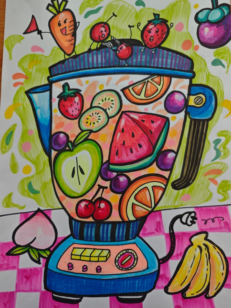 《我爱果汁》官渡区东站实验学校四（4）班学生郭贝贝