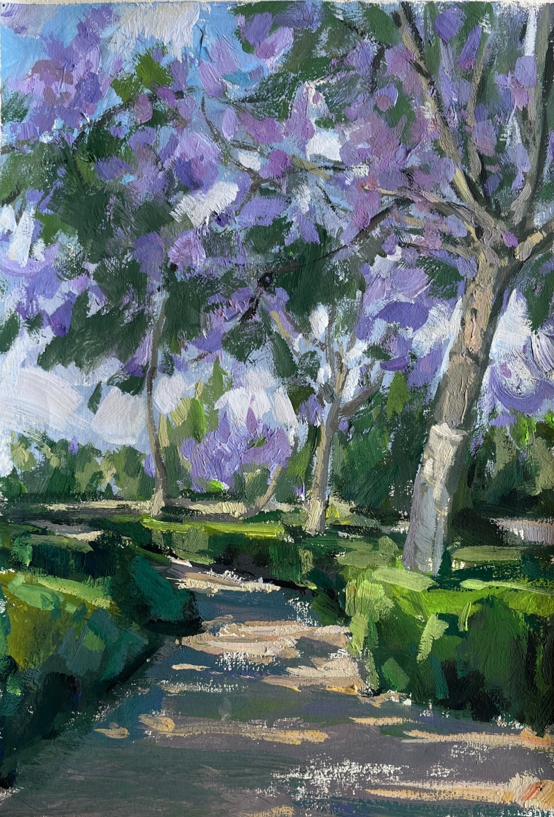 昆九中  杨柯涵    《蓝花楹》