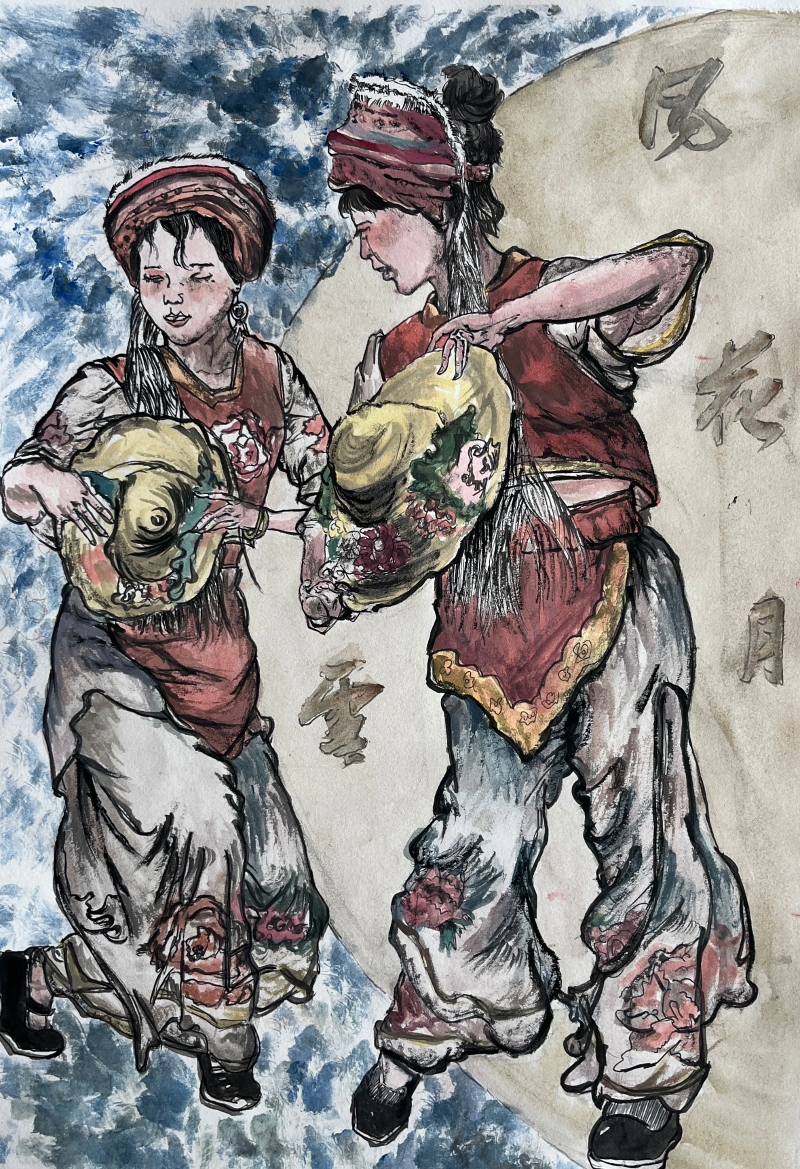 昆九中  钟子怡  《风花雪月》