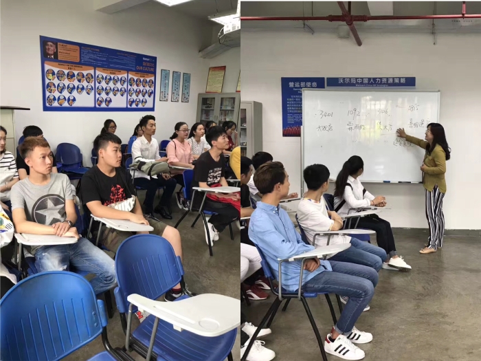 3.学生到沃尔玛参加顶岗实习